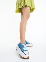 Tenisi dama albastri din material textil Lanaya