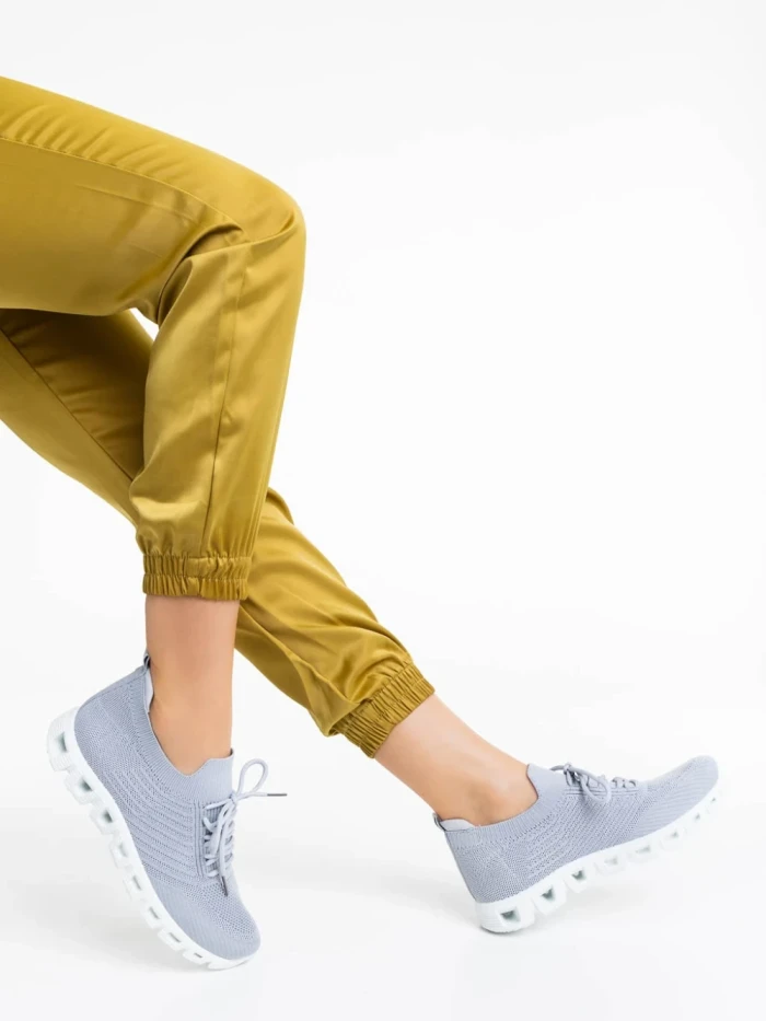 Pantofi sport dama gri din material textil Romeesa