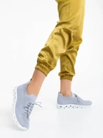 Pantofi sport dama gri din material textil Romeesa
