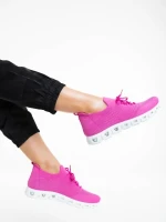 Pantofi sport dama fucsia din material textil Romeesa