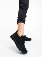 Pantofi sport dama negri din material textil Romeesa