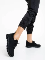 Pantofi sport dama negri din material textil Romeesa