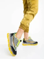 Pantofi sport dama gri din piele ecologica Amalia