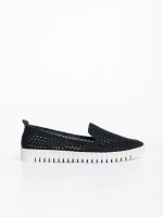 Espadrile dama negre din piele ecologica Luisa