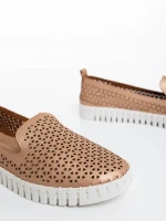 Espadrile dama sampanie din piele ecologica Luisa