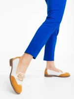 Mocasini dama camel din piele ecologica Carmen