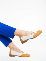 Mocasini dama camel din piele ecologica Carmen