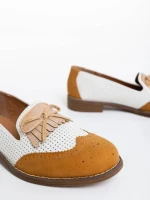 Mocasini dama camel din piele ecologica Carmen