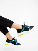 Pantofi sport dama negri din material textil Doina