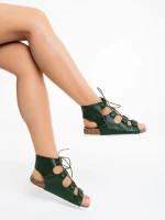 Sandale dama verzi din piele ecologica Makeena
