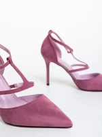 Pantofi dama mov din material textil Yomaris