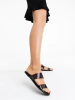 Papuci dama negri din cauciuc Morna