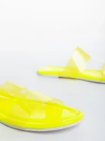 Papuci dama galbeni din cauciuc Morna