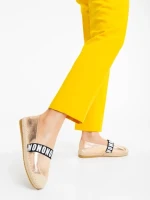 Espadrile dama sampanie din piele ecologica Rodica