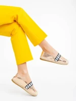 Espadrile dama sampanie din piele ecologica Rodica