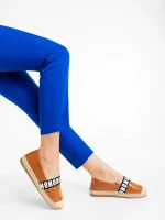 Espadrile dama camel din piele ecologica Rodica