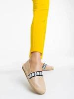 Espadrile dama bej din piele ecologica Rodica