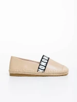 Espadrile dama bej din piele ecologica Rodica
