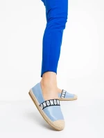 Espadrile dama albastre din piele ecologica Rodica