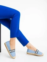 Espadrile dama albastre din piele ecologica Rodica