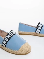 Espadrile dama albastre din piele ecologica Rodica