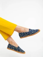 Espadrile dama navy din material textil Ligia