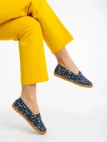 Espadrile dama navy din material textil Ligia