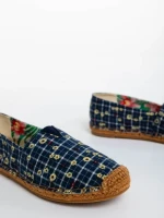 Espadrile dama navy din material textil Ligia