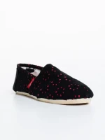 Espadrile copii negre din material textil Chloe