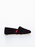 Espadrile copii negre din material textil Chloe