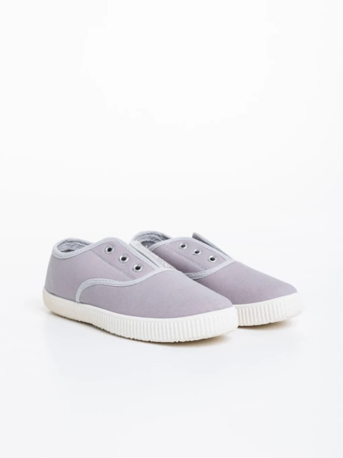 Tenisi copii gri din material textil Jadon