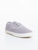 Tenisi copii gri din material textil Jadon