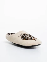 Papuci copii bej din blana sintetica Alegra