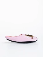 Papuci copii roz din blana sintetica Agape