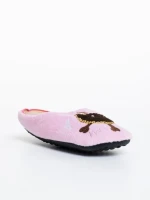 Papuci copii roz din blana sintetica Agape