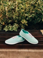 Tenisi copii turcoaz din material textil Milis