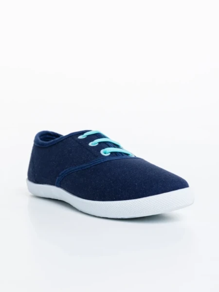 Tenisi copii albastri din material textil Milis