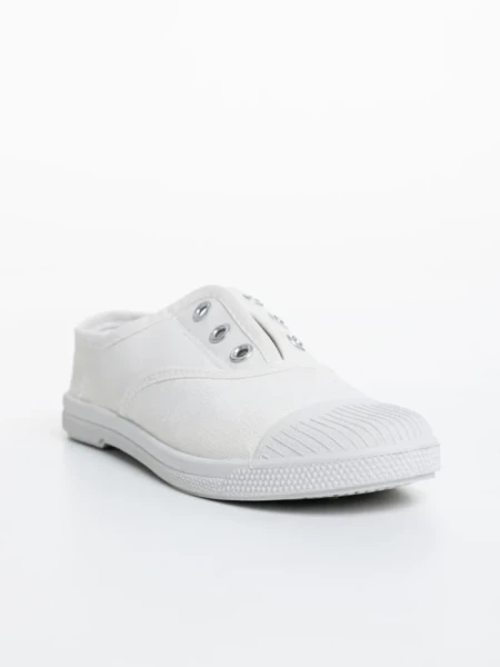 Tenisi copii bej din material textil Clayton