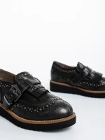 Pantofi copii gri din piele ecologica Delix