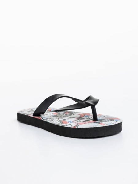 Papuci copii negri cu rosu din material sintetic Star Wars