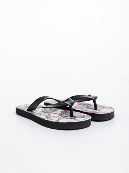 Papuci copii negri cu rosu din material sintetic Star Wars