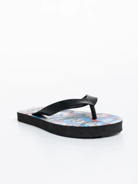 Papuci copii negri cu albastru din material sintetic Star Wars