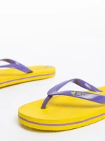 Papuci copii galbeni cu mov din material sintetic Epsi