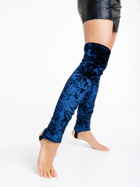 Jambiere dama albastre din material textil Clodete