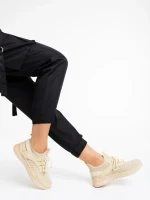 Pantofi sport dama bej din material textil Louane