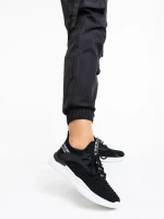Pantofi sport dama negri din material textil Louane