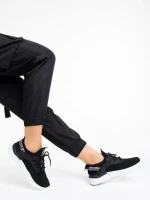 Pantofi sport dama negri din material textil Louane