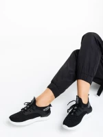 Pantofi sport dama negri din material textil Louane