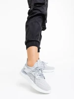 Pantofi sport dama gri din material textil Louane