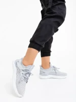 Pantofi sport dama gri din material textil Louane